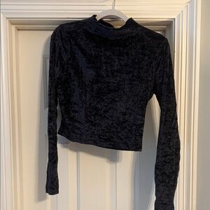 lululemon athletica Black Velvet Crop Top